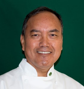 Ray T self-portrait in chef jacket-1