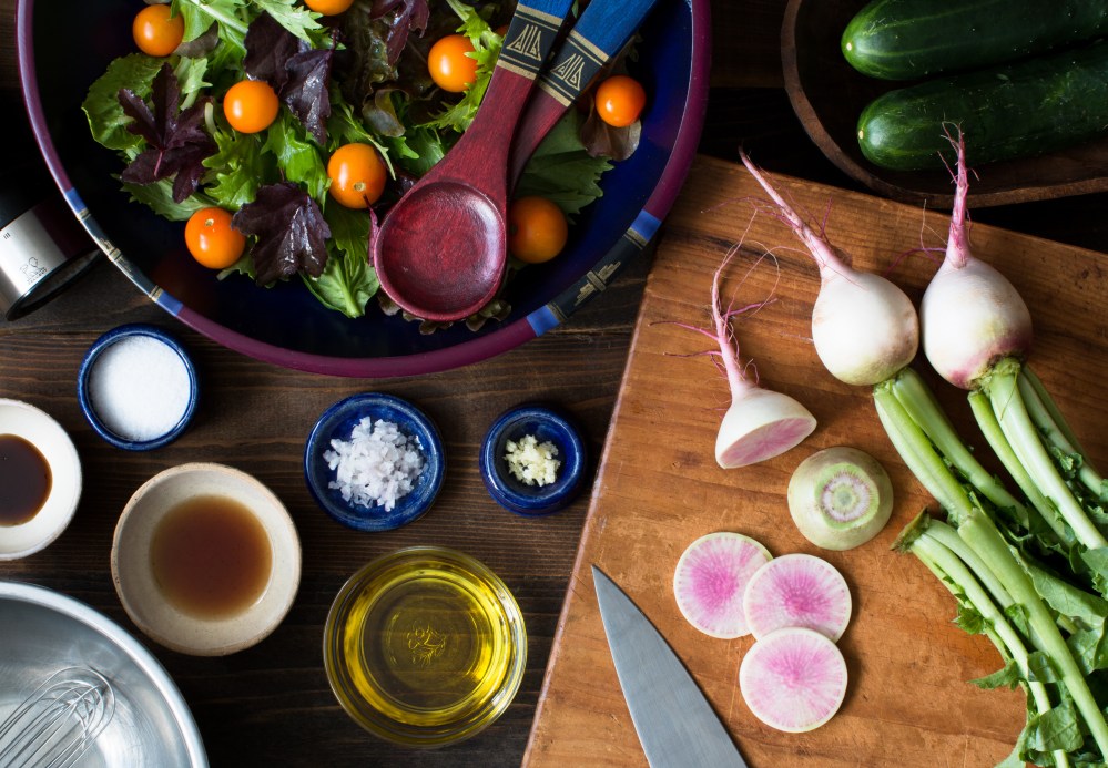 miz-for-organic-mixed-green-salad-with-hibiscus-leaves-sungold-cherry-tomatos-cucumbers-and-quick-pickled-watermelon-radishes-0990